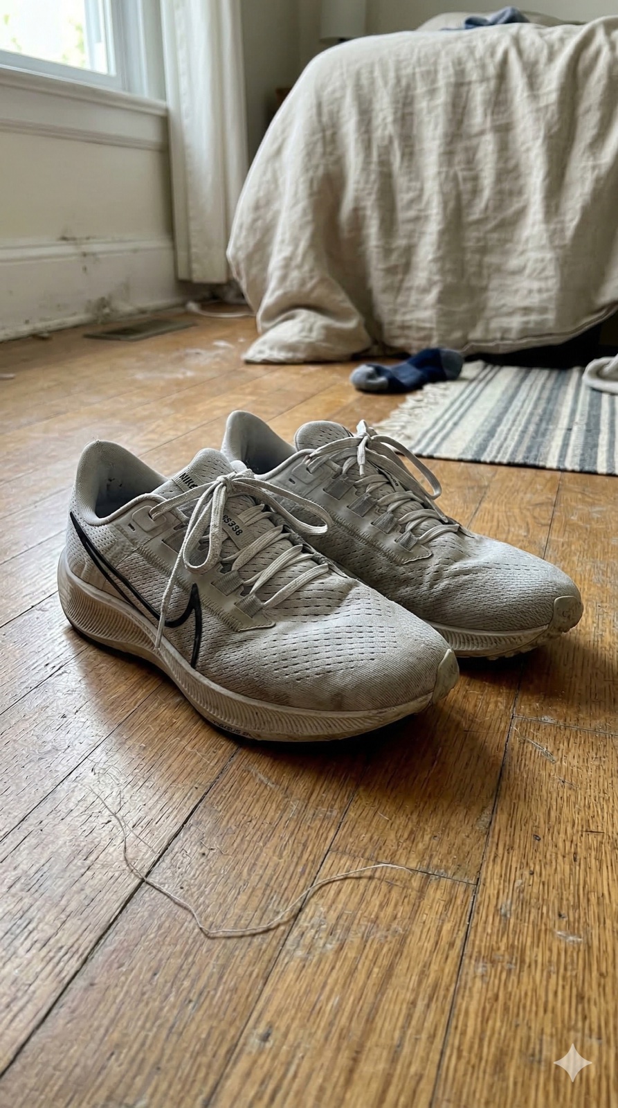 Original sneaker photo before AI background replacement